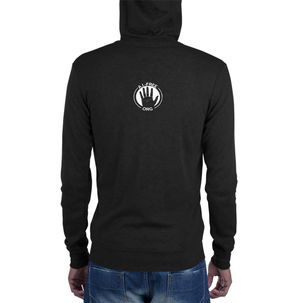 100% Human Zip Hoodie (Unisex)