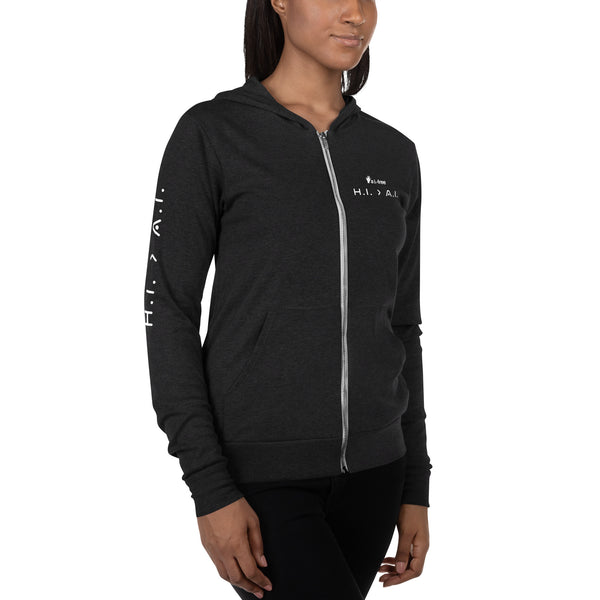 Human Intelligence Zip Hoodie (Unisex)
