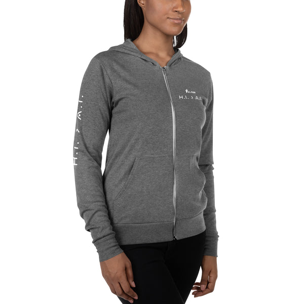 Human Intelligence Zip Hoodie (Unisex)