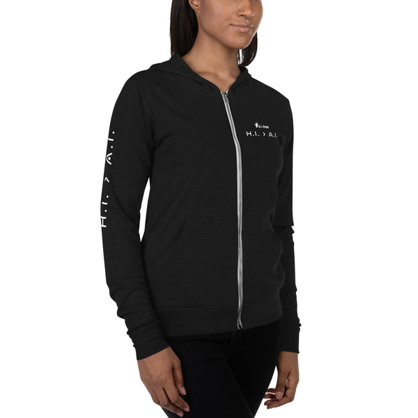Human Intelligence Zip Hoodie (Unisex)