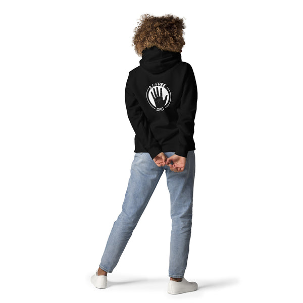 100% Human / A.I.-Free Seal Embroidered Hoodie (Unisex)