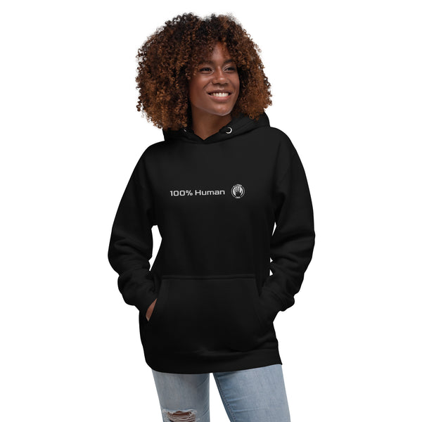 100% Human / A.I.-Free Seal Embroidered Hoodie (Unisex)