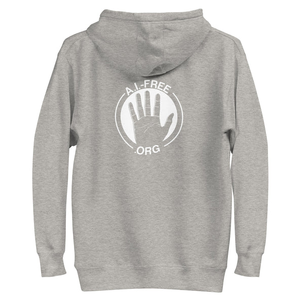 100% Human / A.I.-Free Seal Embroidered Hoodie (Unisex)