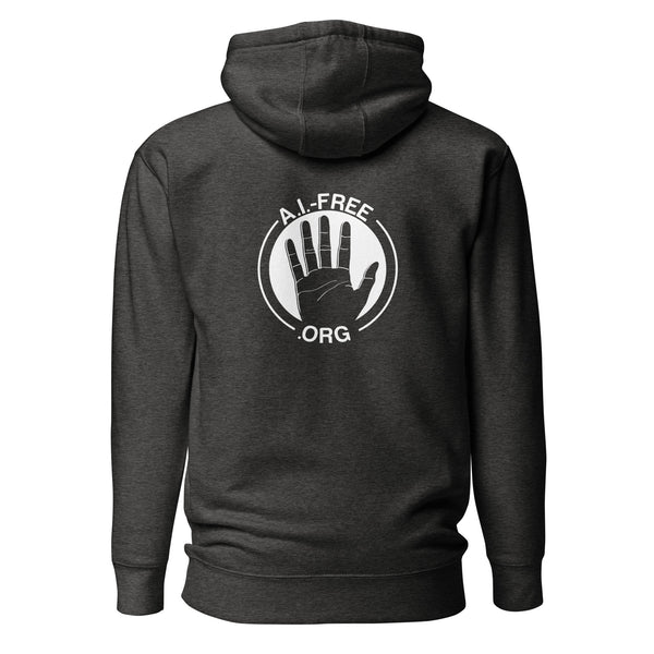 100% Human / A.I.-Free Seal Embroidered Hoodie (Unisex)