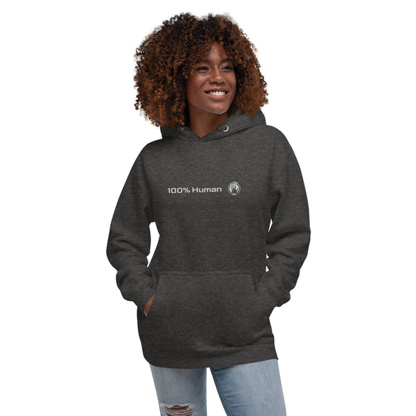100% Human / A.I.-Free Seal Embroidered Hoodie (Unisex)