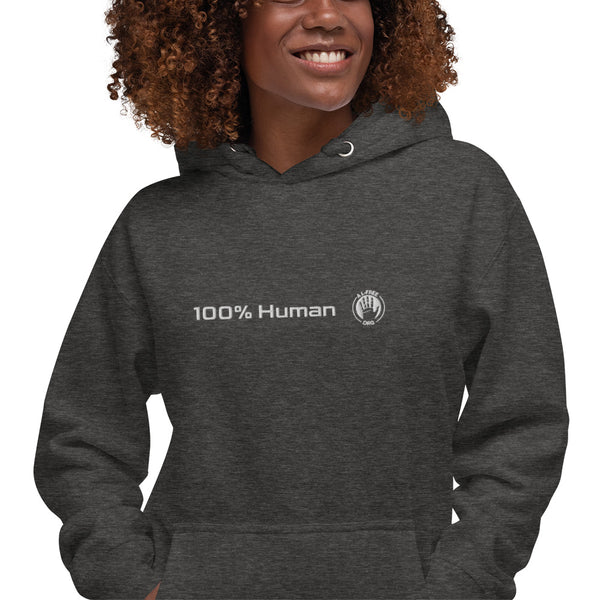 100% Human / A.I.-Free Seal Embroidered Hoodie (Unisex)