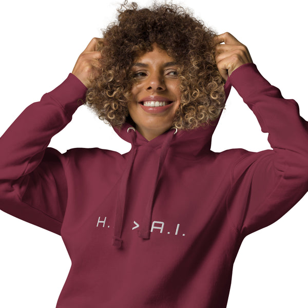Human Intelligence Embroidered Hoodie (Unisex)