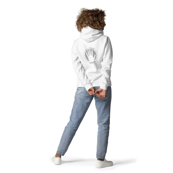 100% Human / A.I.-Free Seal Embroidered Hoodie (Unisex)