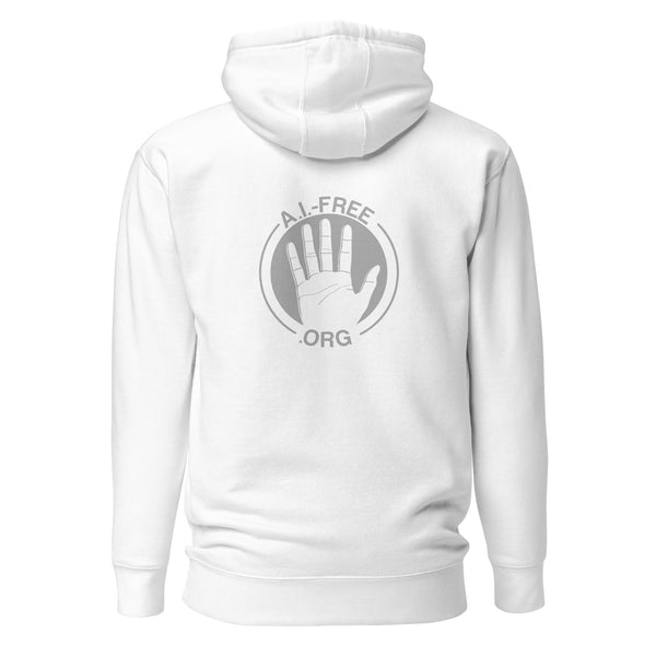 100% Human / A.I.-Free Seal Embroidered Hoodie (Unisex)