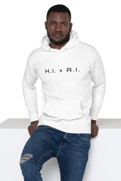 Human Intelligence Embroidered Hoodie (Unisex)