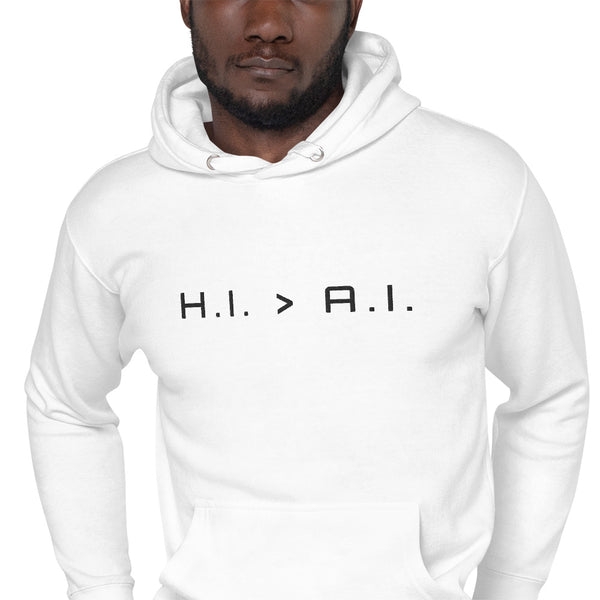 Human Intelligence Embroidered Hoodie (Unisex)