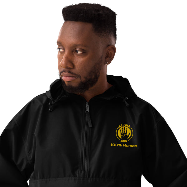 100% Human Embroidered Packable Jacket with A.I.-Free Seal (co-designed with Champion)
