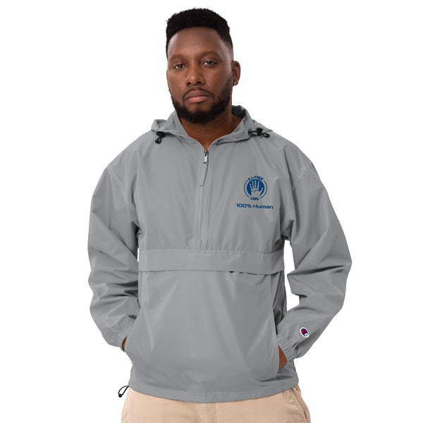 100% Human Embroidered Packable Jacket with A.I.-Free Seal (co-designed with Champion)