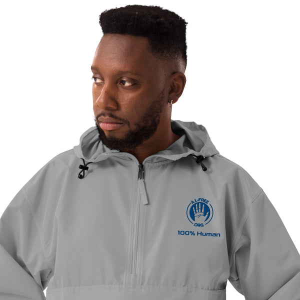 100% Human Embroidered Packable Jacket with A.I.-Free Seal (co-designed with Champion)