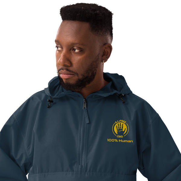 100% Human Embroidered Packable Jacket with A.I.-Free Seal (co-designed with Champion)