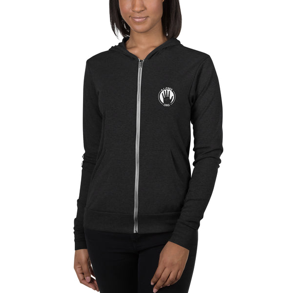 100% Human Zip Hoodie (Unisex)