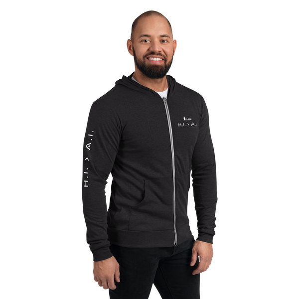 Human Intelligence Zip Hoodie (Unisex)
