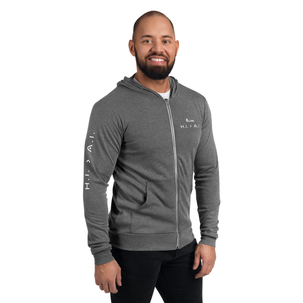 Human Intelligence Zip Hoodie (Unisex)