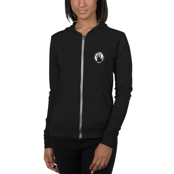 100% Human Zip Hoodie (Unisex)
