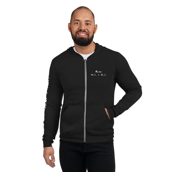 Human Intelligence Zip Hoodie (Unisex)