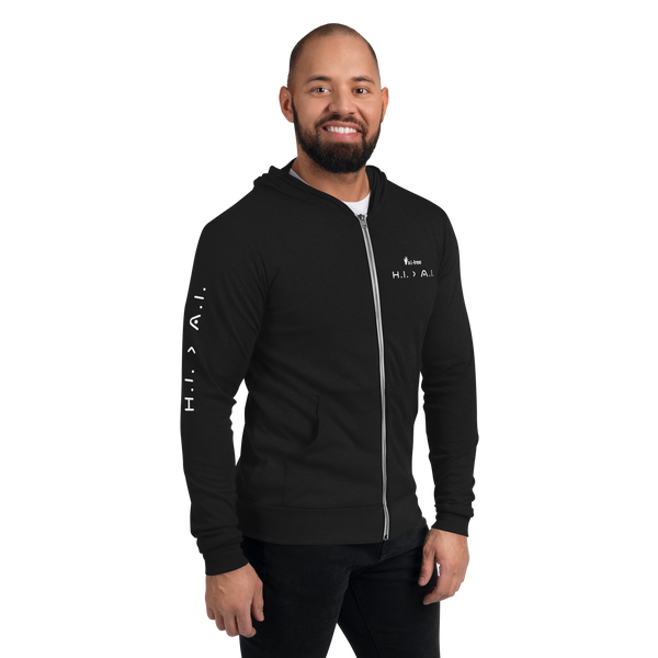 Human Intelligence Zip Hoodie (Unisex)