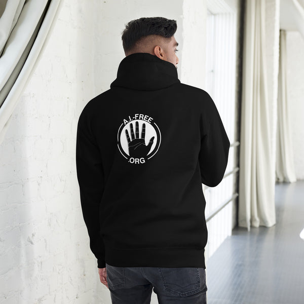 100% Human / A.I.-Free Seal Printed Hoodie (Unisex)