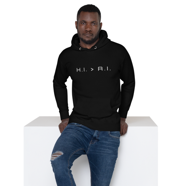 Human Intelligence Embroidered Hoodie (Unisex)
