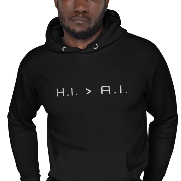 Human Intelligence Embroidered Hoodie (Unisex)