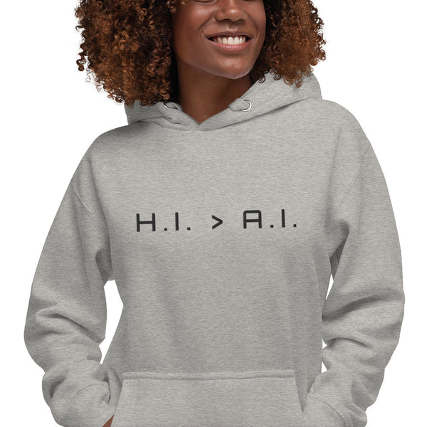 Human Intelligence Embroidered Hoodie (Unisex)