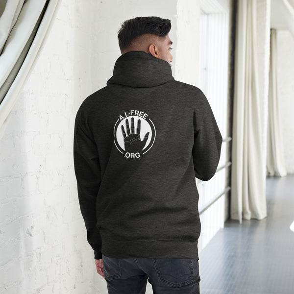 100% Human / A.I.-Free Seal Printed Hoodie (Unisex)