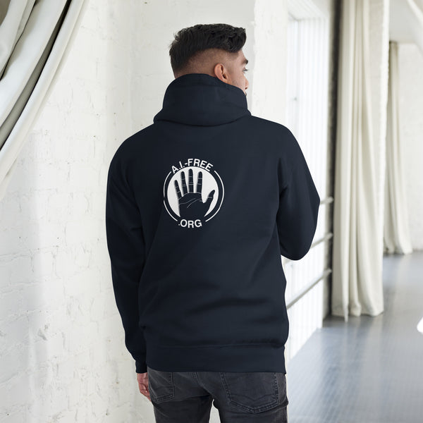 100% Human / A.I.-Free Seal Printed Hoodie (Unisex)