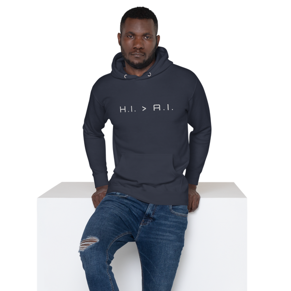 Human Intelligence Embroidered Hoodie (Unisex)