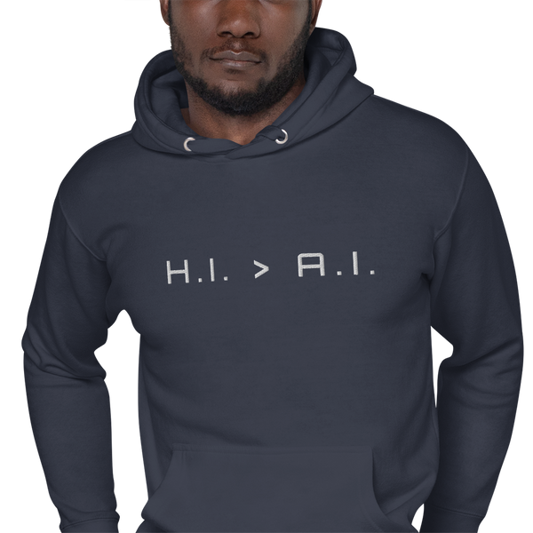 Human Intelligence Embroidered Hoodie (Unisex)