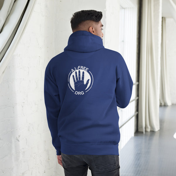 100% Human / A.I.-Free Seal Printed Hoodie (Unisex)