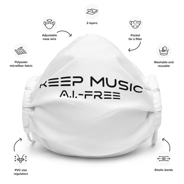 Keep Music A.I.-Free Face Mask