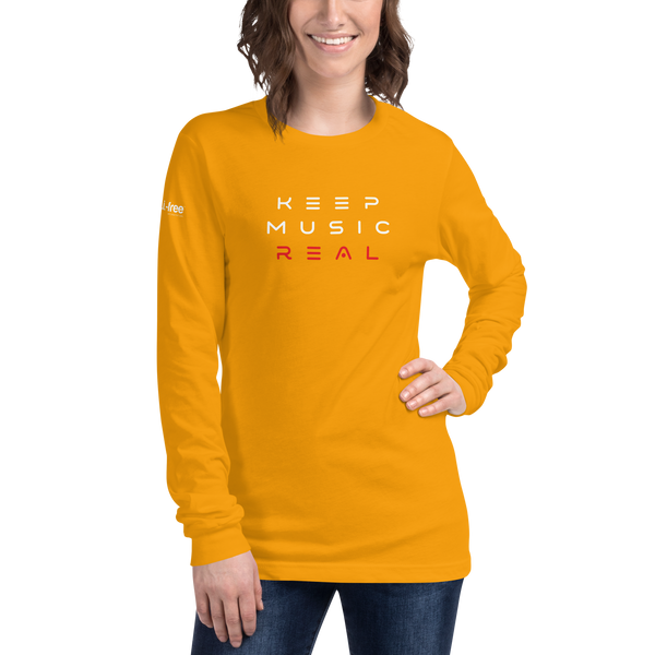 Keep Music Real Long Sleeve Tee (Unisex)