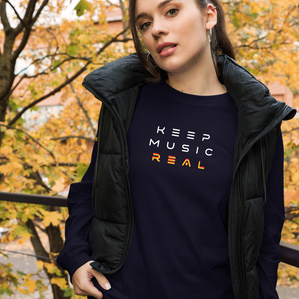 Keep Music Real Long Sleeve Tee (Unisex)