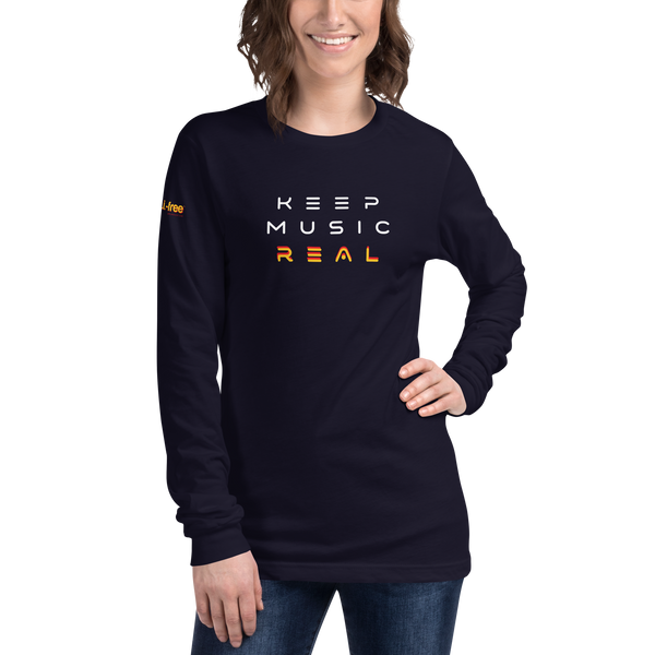 Keep Music Real Long Sleeve Tee (Unisex)