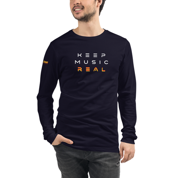 Keep Music Real Long Sleeve Tee (Unisex)