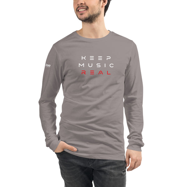 Keep Music Real Long Sleeve Tee (Unisex)