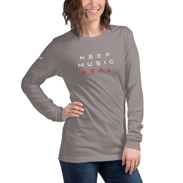 Keep Music Real Long Sleeve Tee (Unisex)