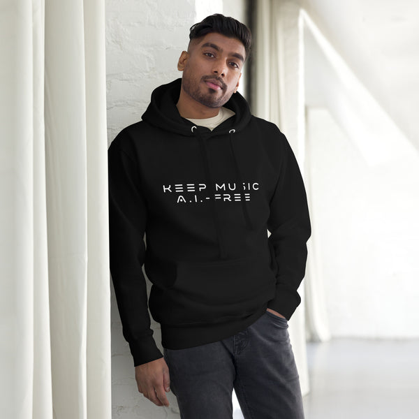 Keep Music A.I.-Free Unisex Hoodie