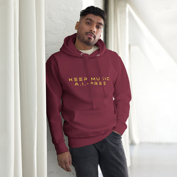 Keep Music A.I.-Free Unisex Hoodie