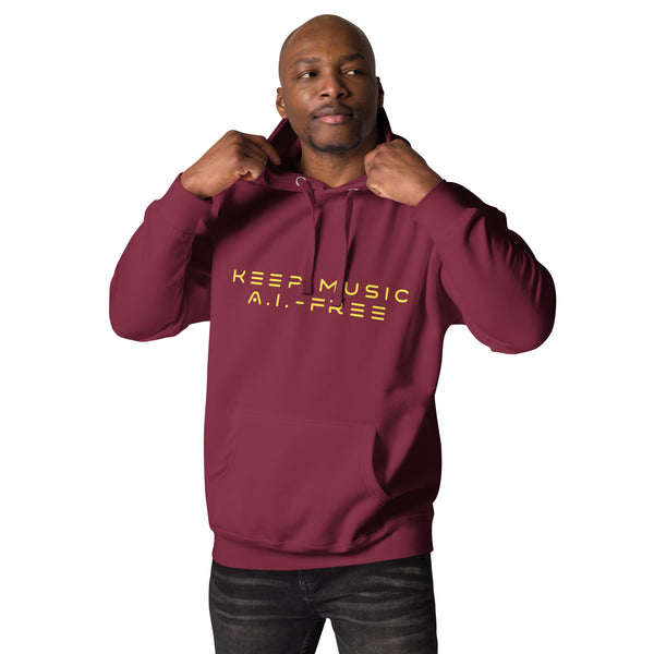 Keep Music A.I.-Free Unisex Hoodie