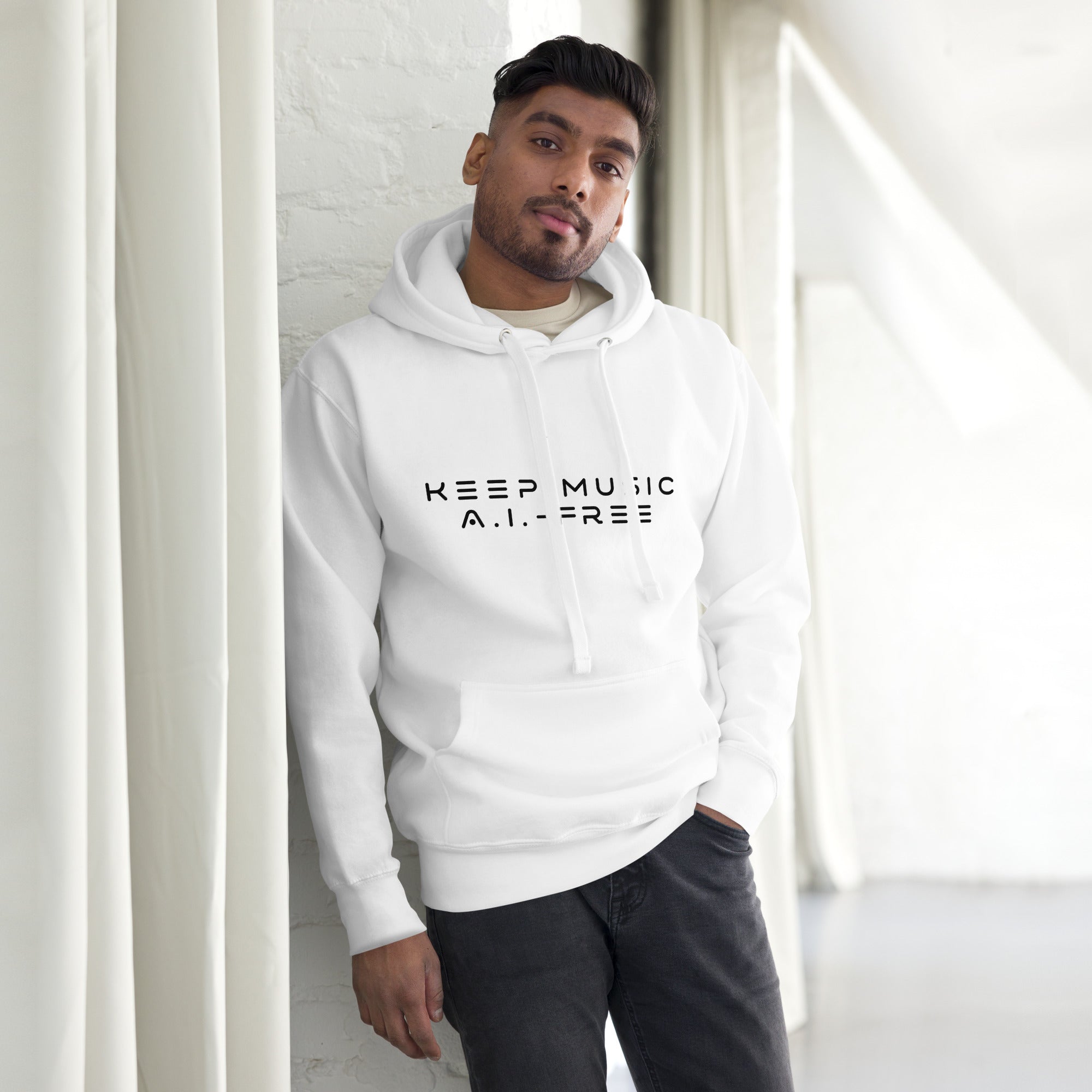 Keep Music A.I.-Free Unisex Hoodie