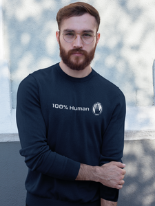 100 Human Premium Sweatshirt Unisex The A.I. Free Organization