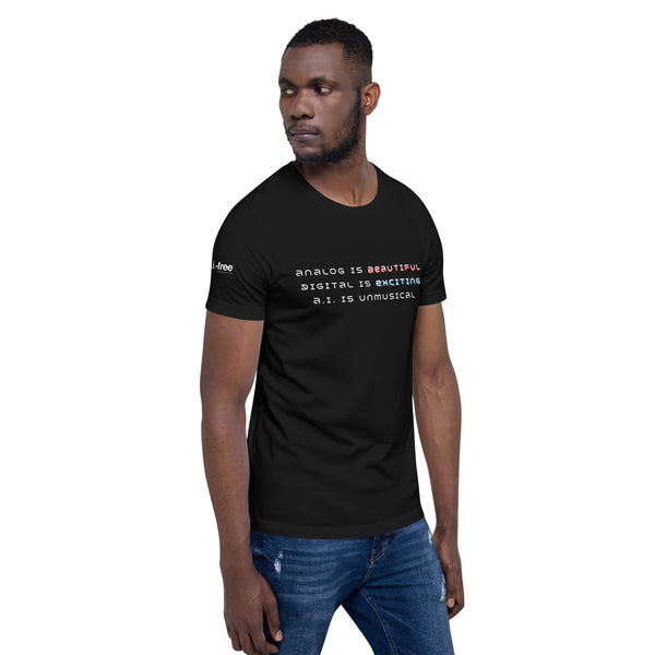 A.I.-Free Music – Analog is Beautiful T-Shirt