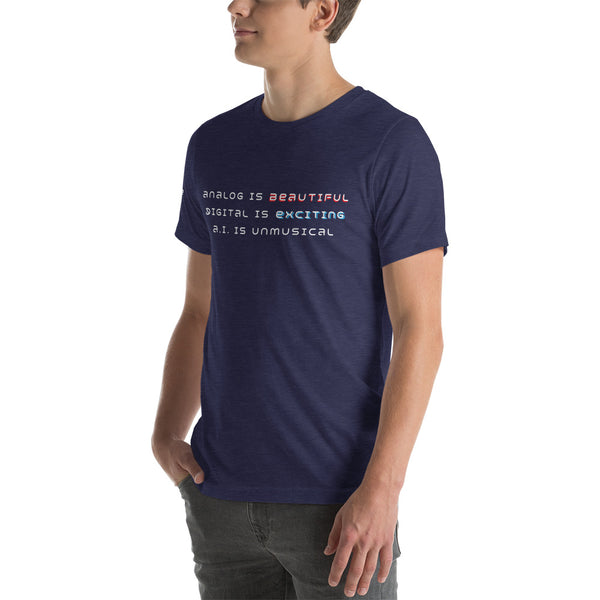 A.I.-Free Music – Analog is Beautiful T-Shirt